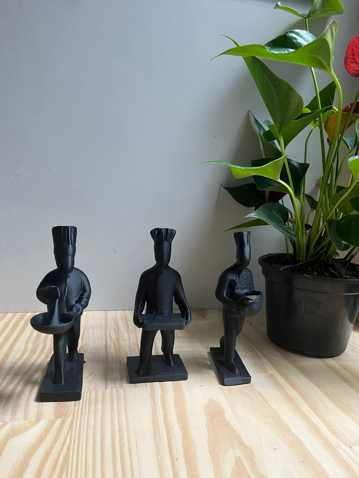 Miniaturas de Chefs impressas em 3D